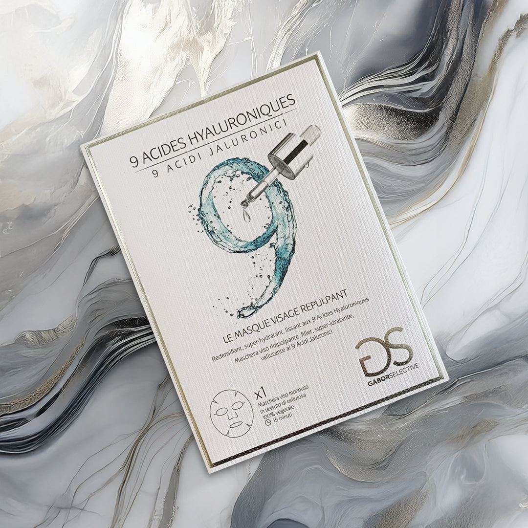 Maschera Viso Monouso Rimpolpante, Filler e Super Idratante 9 Acides Hyaluroniques - Gabor