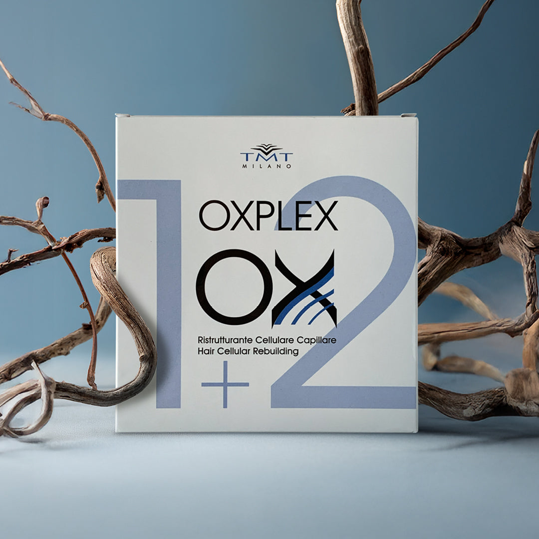 immagine del ristrutturante cellulare capillare su sfondo azzurro con rami